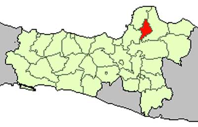 Peta Lokasi Kabupaten Kudus