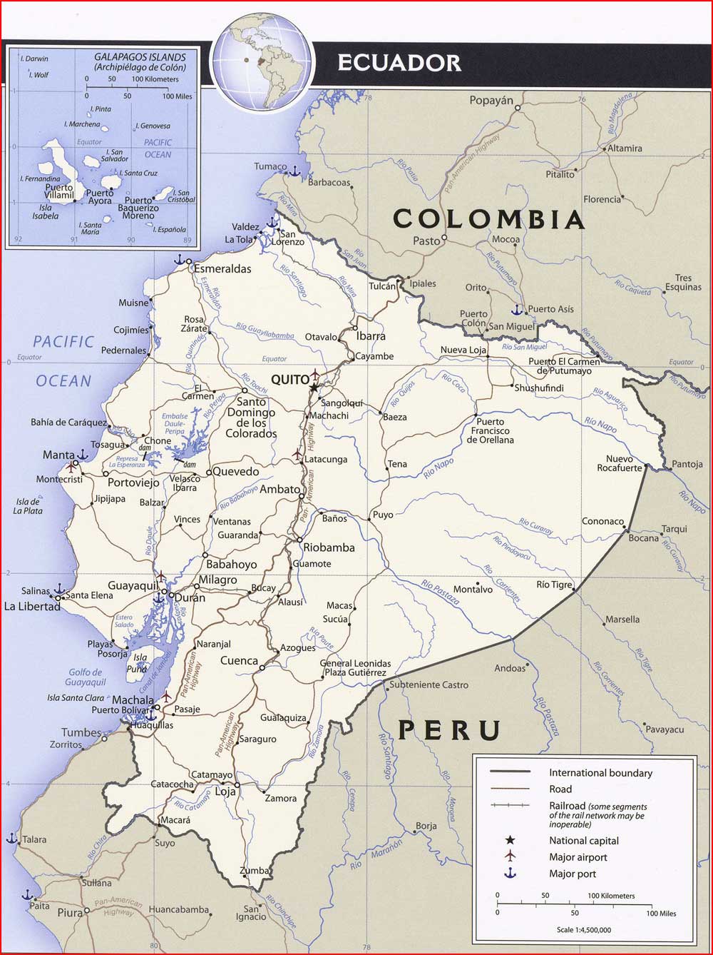Peta politik Ekuador