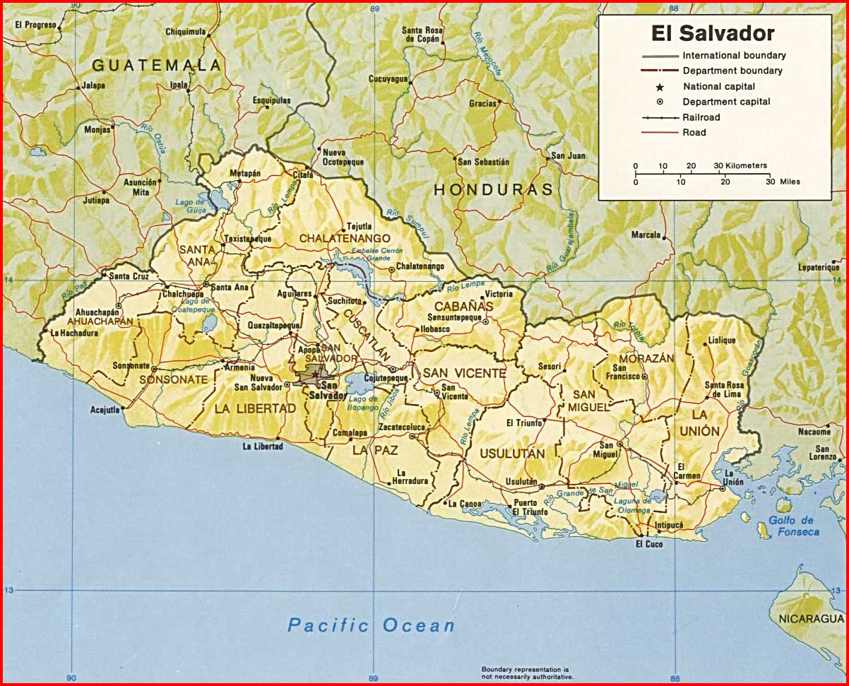 Peta politik El Salvador