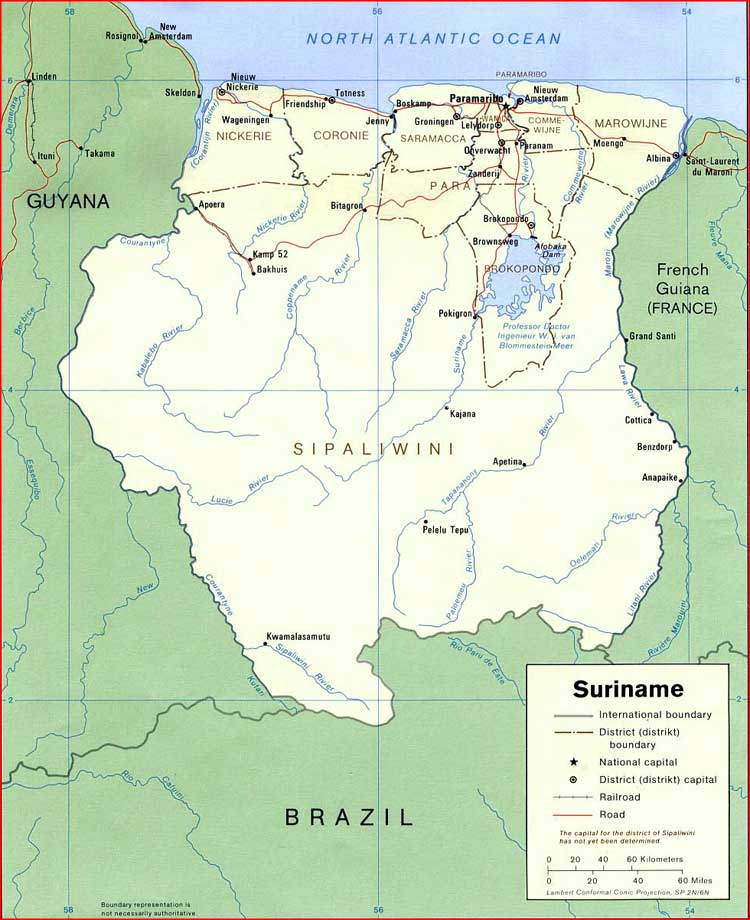 Peta Politik Suriname