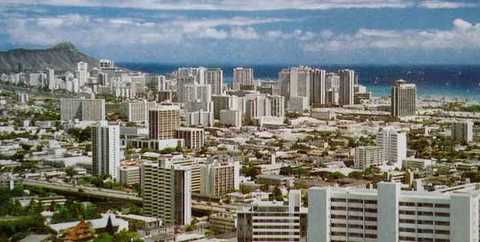 Honolulu di Pulau Oahu