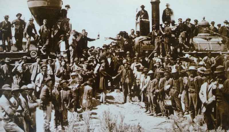 Jalur kereta api lintas benua pertama di Amerika Serikat