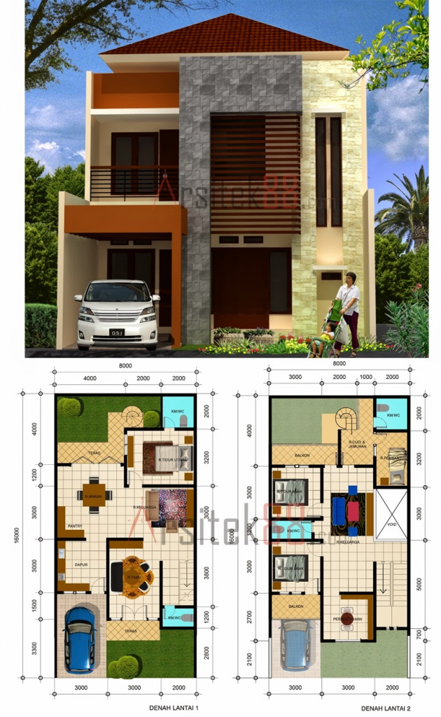 10 Desain Rumah Minimalis Modern 2 Lantai Hunian Keluarga Pinhome