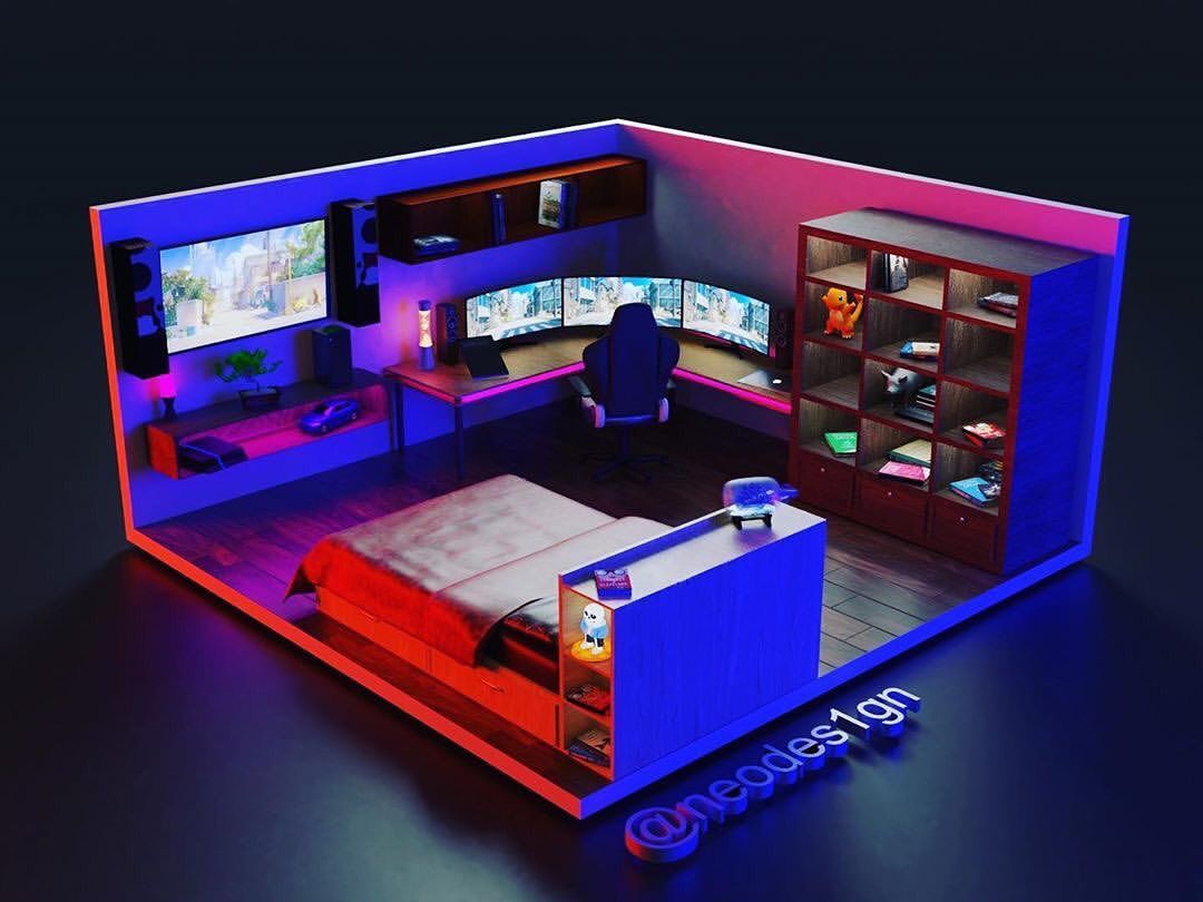 kamar gaming sederhana
