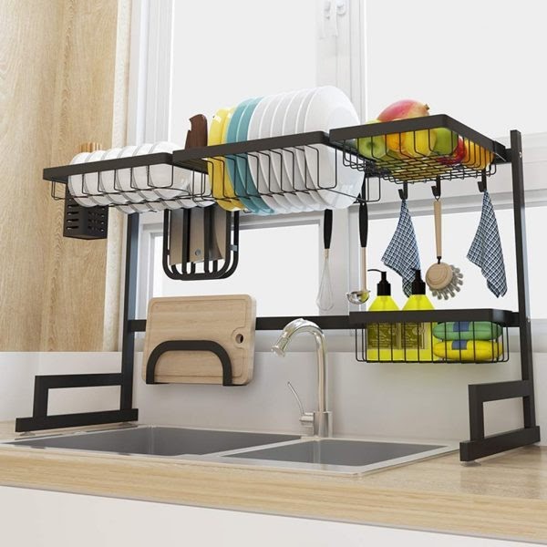 model rak piring dalam kitchen set
