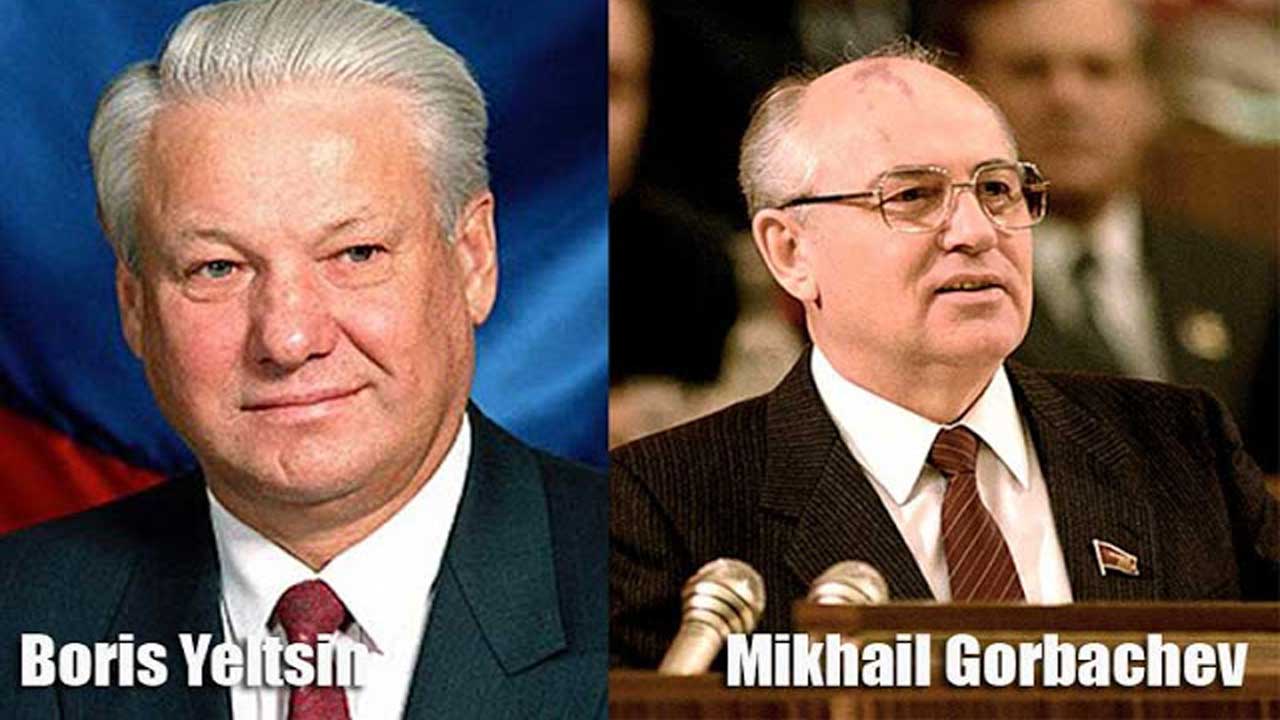 Gorbachev dan Boris Yeltsin