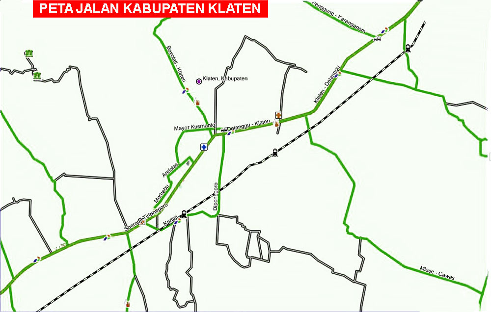 Peta Jalan Kabupaten Klaten