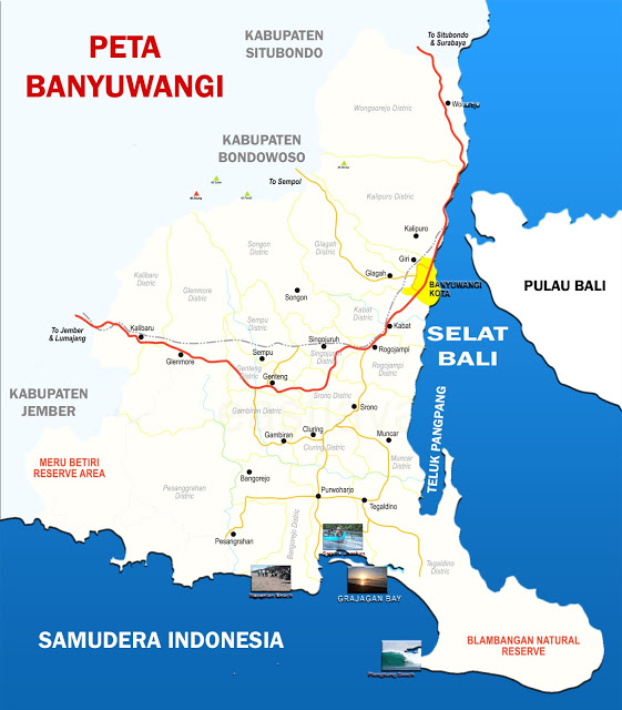 Peta Kabupaten Banyuwangi