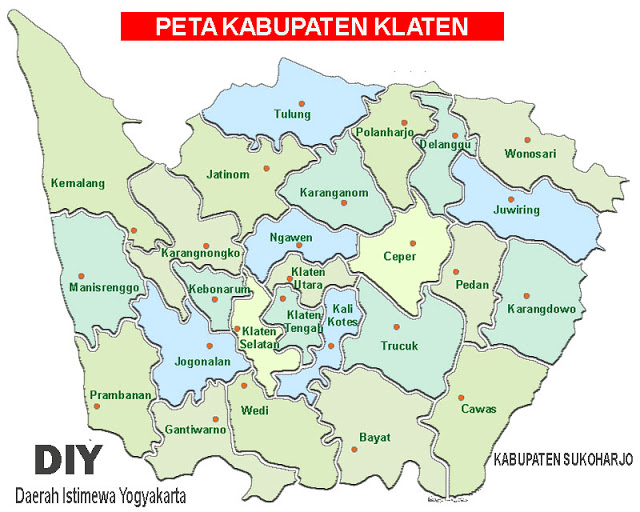 Peta Kabupaten Klaten