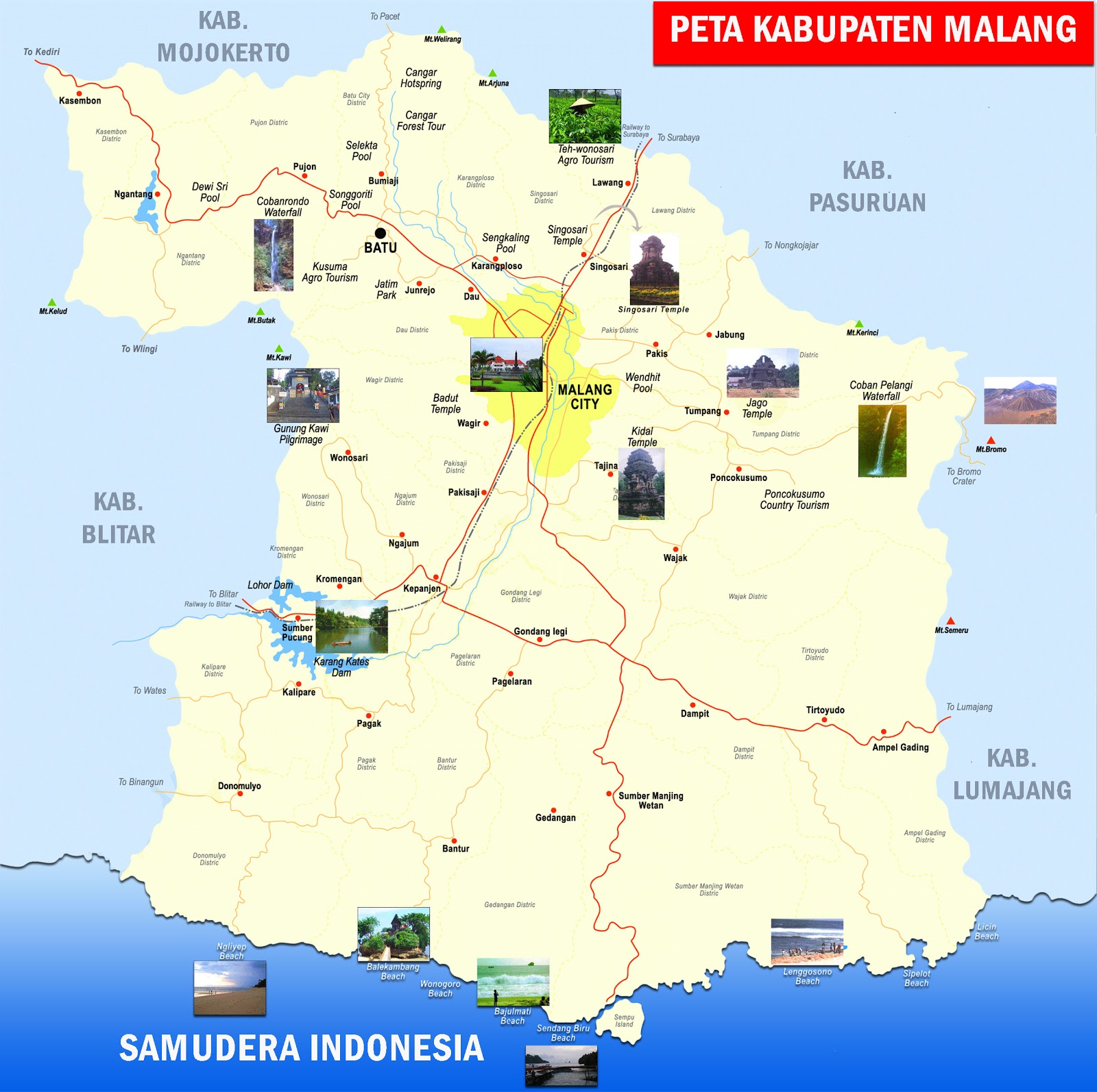Peta Wilayah Kabupaten Malang