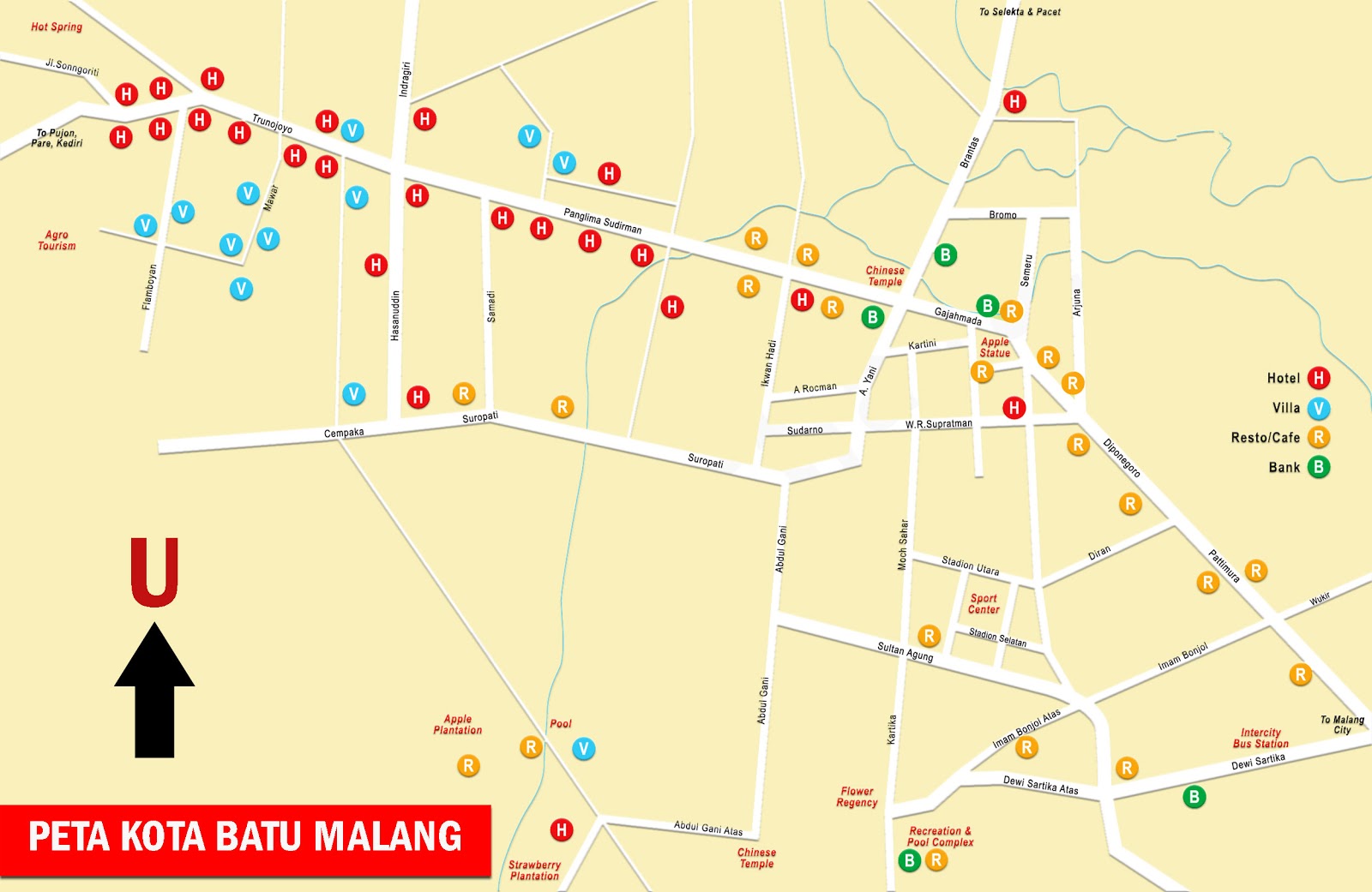Peta Kota Batu Malang