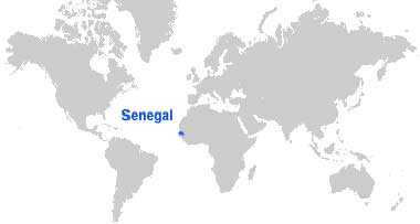 Peta Letak Senegal