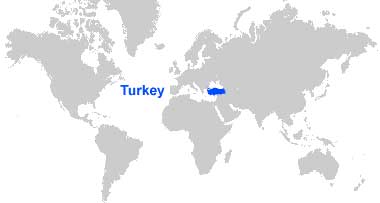 Peta letak Turki