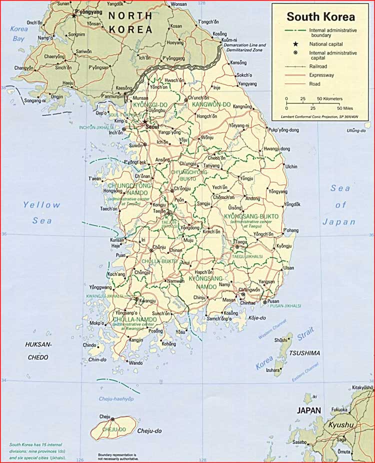 Peta politik Korea Selatan