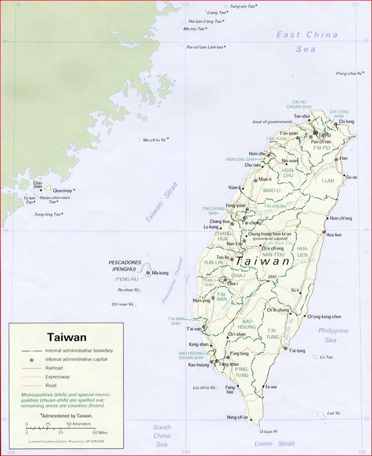 Peta politik Taiwan