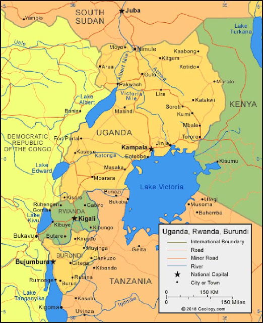 Peta Wilayah Burundi