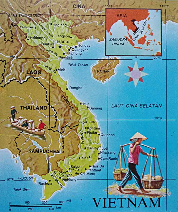Peta wilayah Vietnam