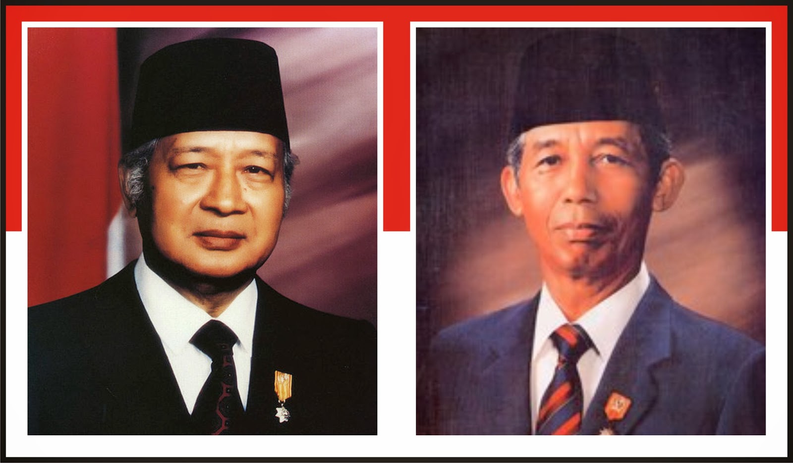 Presiden Soeharto dan Soedharmono