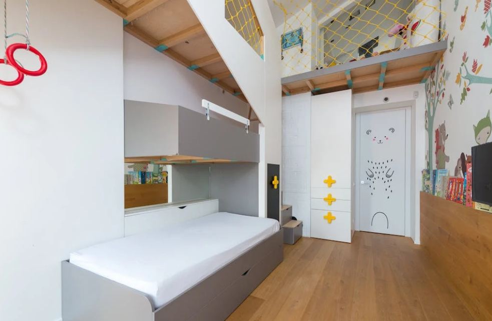 desain ruang bermain anak tipe loft