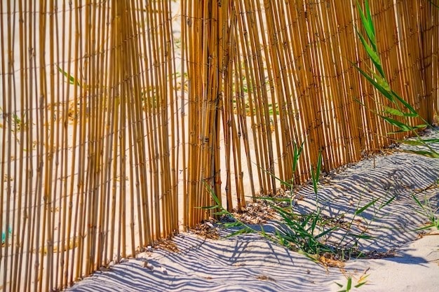 Kayu dan Bambu sebagai contoh hiasan eksterior. 
