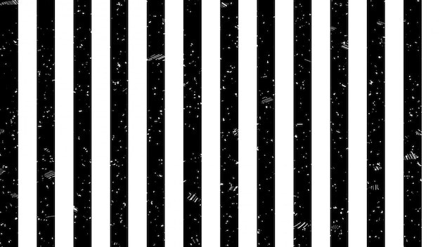 Cat kamar hitam putih garis simpel. 