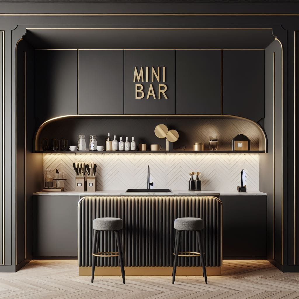 dapur mini bar cantik