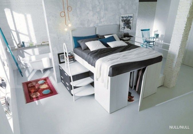 tempat tidur multifungsi hemat ruang