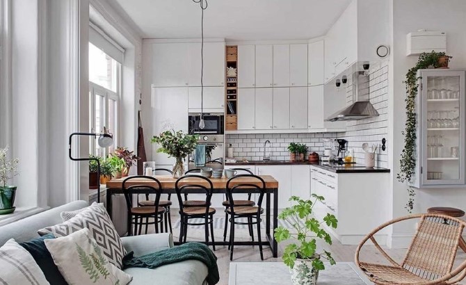 10 Inspirasi Desain Ruang Keluarga Menyatu dengan Dapur