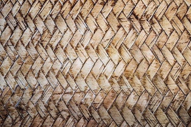 Jenis dinding anyaman bambu.
