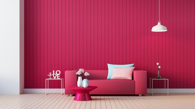 Pink fuchsia adalah warna mewah dan elegan untuk rumah. 