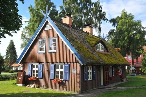 rumah kayu modern Eropa