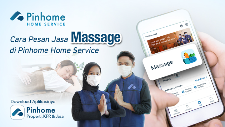 Cara Memesan Massage Pinhome Home Service di Aplikasi Pinhome