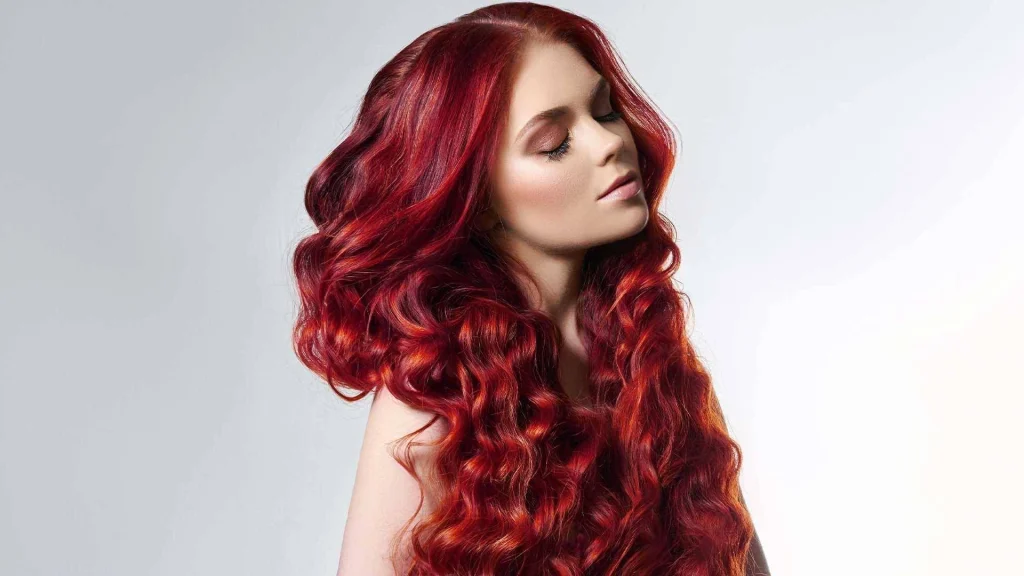 warna rambut merah maroon