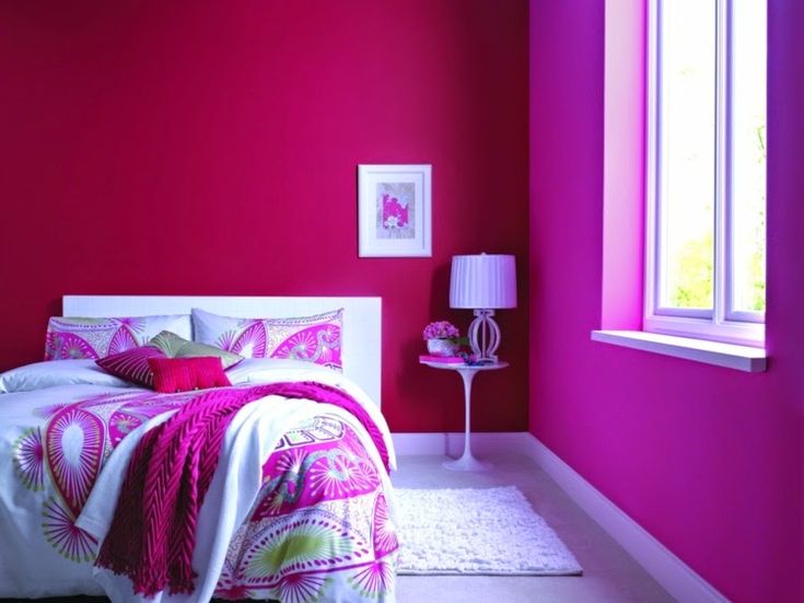 kombinasi cat rumah warna pink