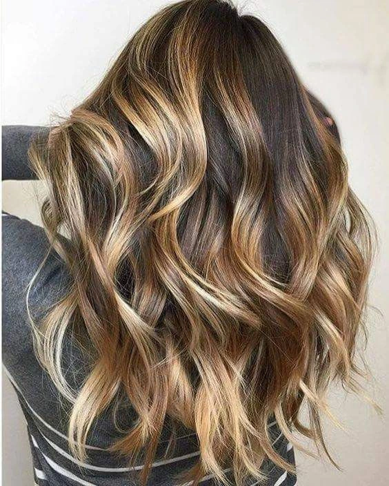 warna highlight rambut coklat