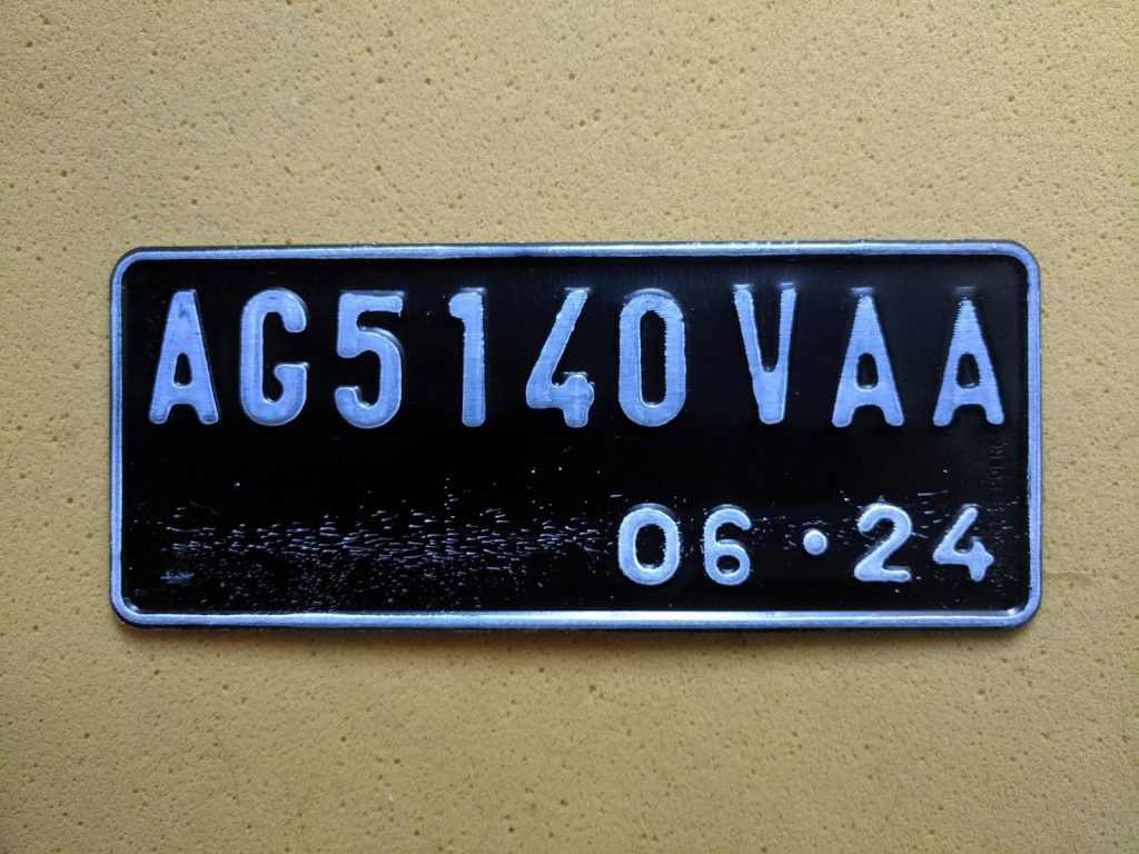 plat Nomor Registrasi Kendaraan Bermotor
