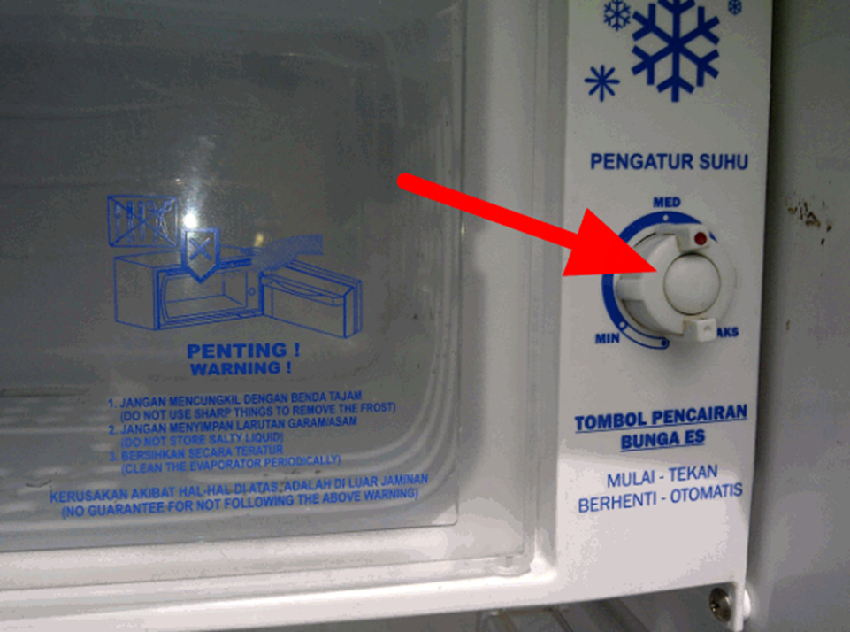 cara membersihkan freezer box
