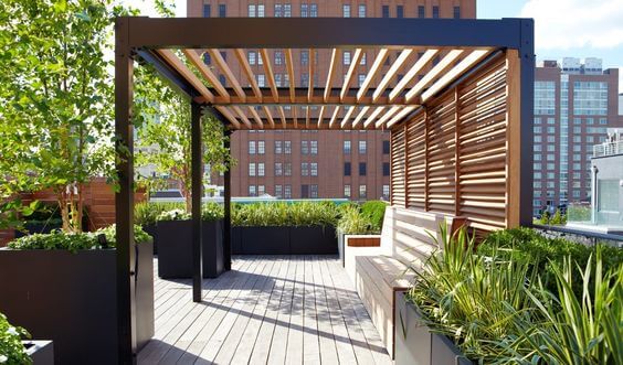 desain rooftop minimalis sederhana