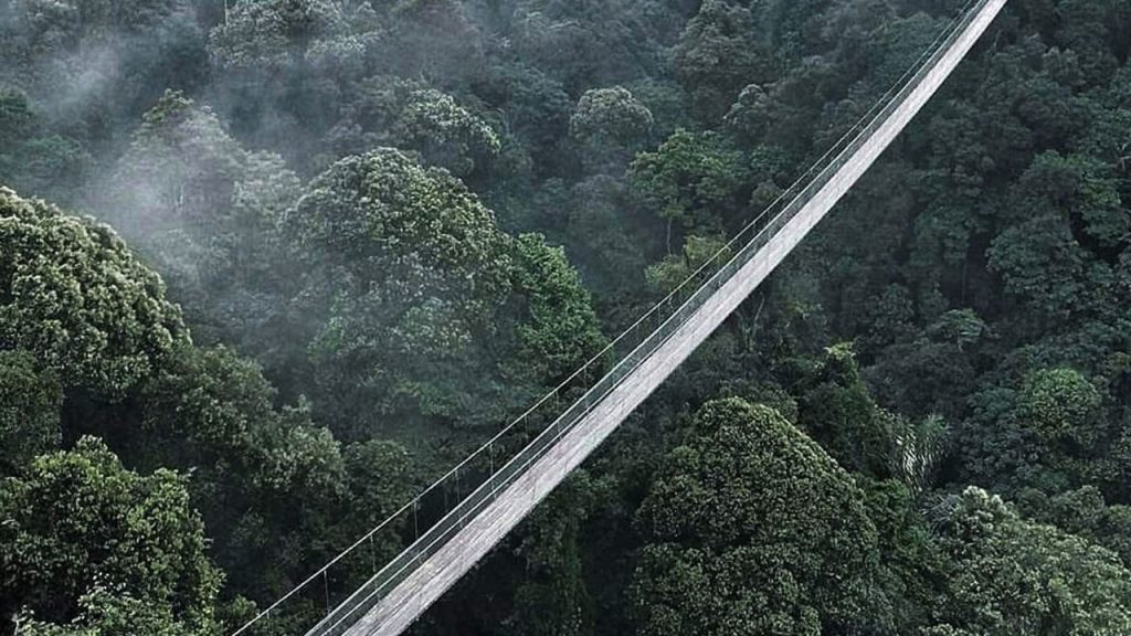 Keindahan Alam Jembatan Gantung Sukabumi