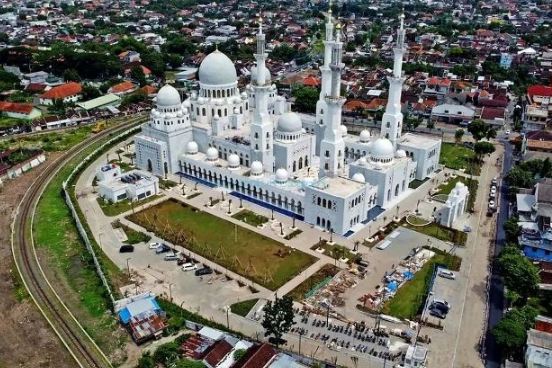 masjid baru di solo dari ketinggian