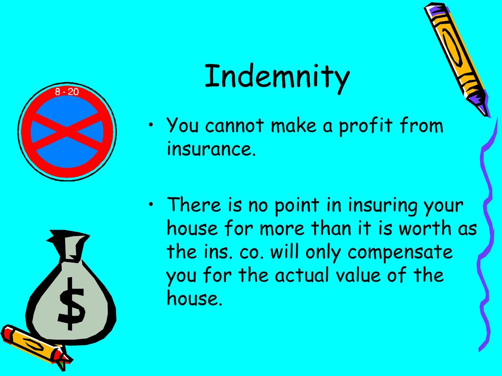 indemnity value adalah