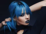 warna rambut blue black